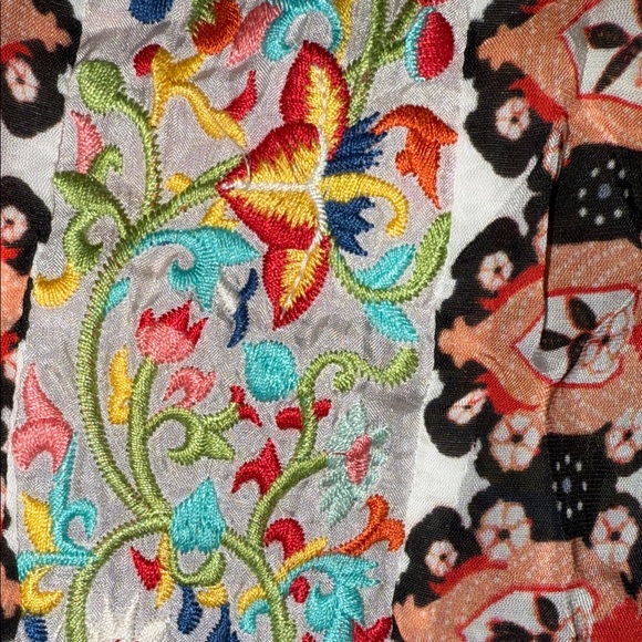 Johnny Was Multicolor Patchwork Maxi Dress embroidered small - Picture 7 of 8